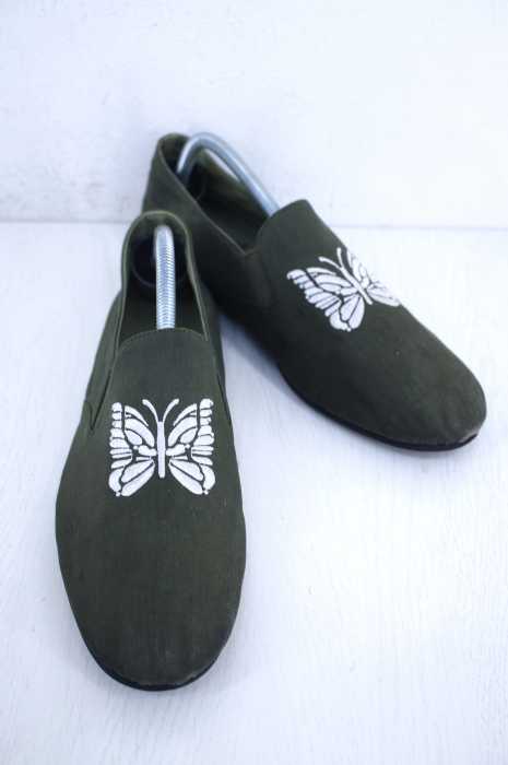 Needles （ニードルス） KungFu Shoes パピヨン刺繍 メンズ シューズ