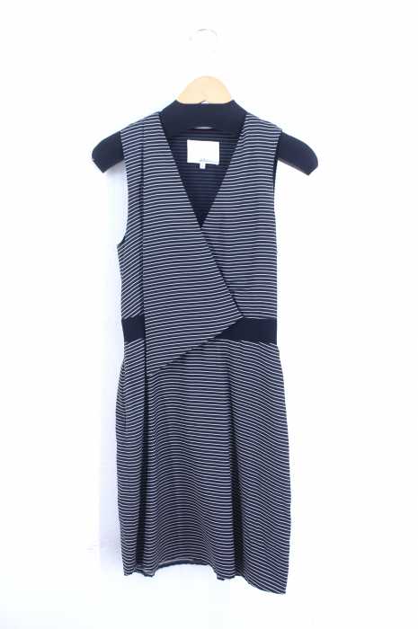 3.1 phillip lim （スリーワンフィリップリム） ボーダーノースリーブワンピース レディース ワンピース