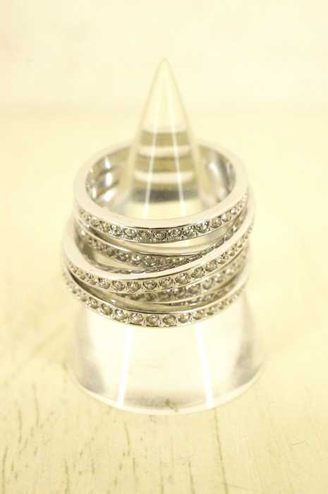 SWAROVSKI（スワロフスキ） 5連スワロフスキーシルバーリング レディース アクセサリー