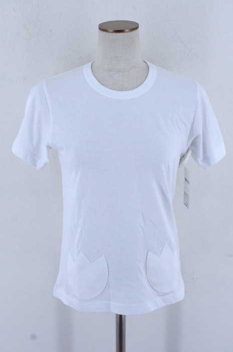 COMME des GARCONS GIRL （コムデギャルソンガール） AD2016 チューリップアップリケ半袖Tシャツ レディース トップス