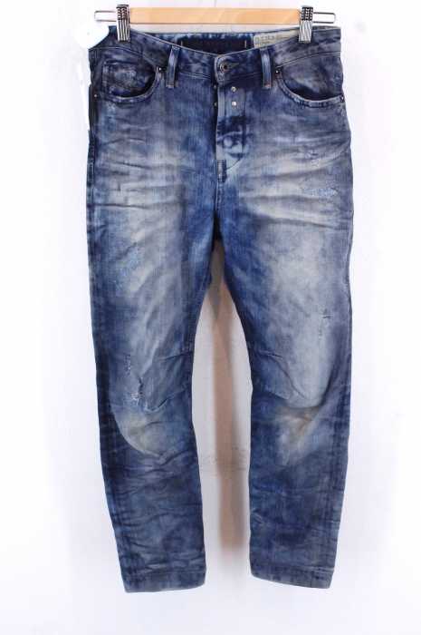 DIESEL （ディーゼル） ケミカルウォッシュクラッシュ加工デニムパンツ レディース パンツ