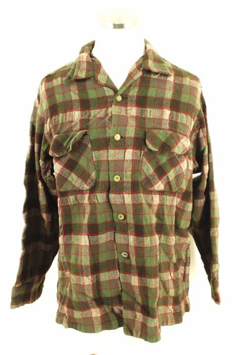 PENDLETON （ペンドルトン） エルボーパッチ付きウールチェックシャツ メンズ トップス