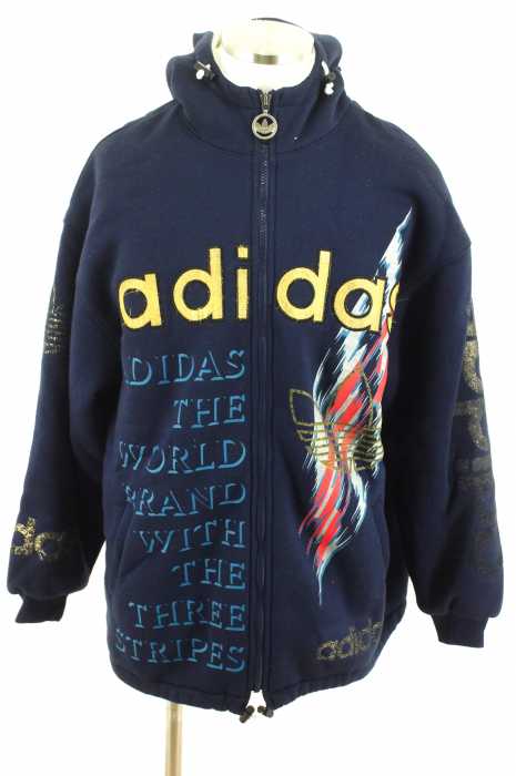 adidas originals （アディダスオリジナルス） デサント製　裏ボアデザインジップアップパーカー メンズ トップス