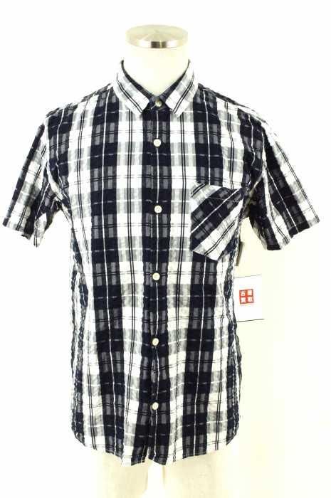 STUDIOUS (ステュディオス) シワ加工チェックシャツ メンズ トップス