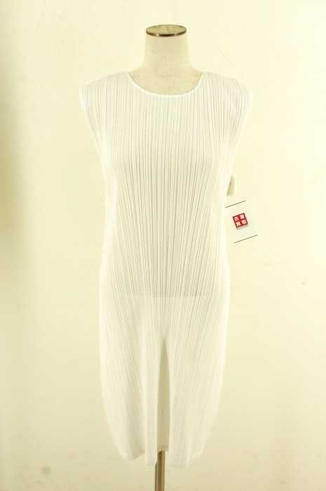 PLEATS PLEASE ISSEY MIYAKE (プリーツプリーズイッセイミヤケ) プリーツ加工ノースリーブワンピース レディース ワンピース