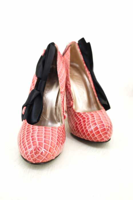 Swankiss(スワンキス) 型押し ハイヒールエナメルパンプス レディース シューズ