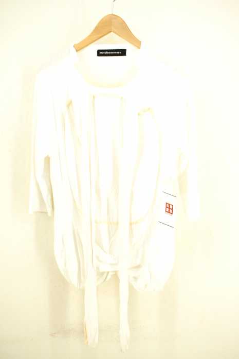 mercibeaucoup (メルシーボークー) リボン装飾 バルーンシルエット変形L/Sカットソー レディース トップス