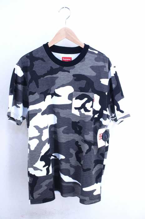 Supreme （シュプリーム） 18AW Snow Camo Pocket Tee 迷彩柄ポケットTシャツ メンズ トップス