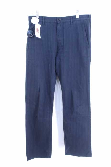COMME des GARCONS HOMME PLUS （コムデギャルソンオムプリュス） ×The Rolling Stones AD2005 06SS Rip & Tongue期 USED加工 バックペイントストレートパンツ メンズ パンツ