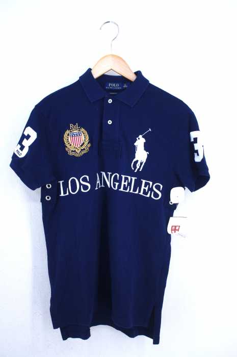 Polo by RALPH LAUREN （ポロバイラルフローレン） ナンバー刺繍鹿の子ポロシャツ メンズ トップス