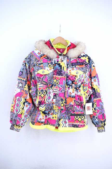 descente(デサント) アートプリント 中綿フードジャケット レディース アウター