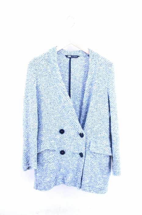ZARA(ザラ) ミックスニットダブルテーラード レディース アウター