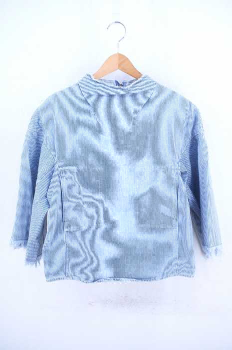 TOGA PULLA (トーガプルラ) カットオフ ヒッコリー プルオーバー レディース トップス
