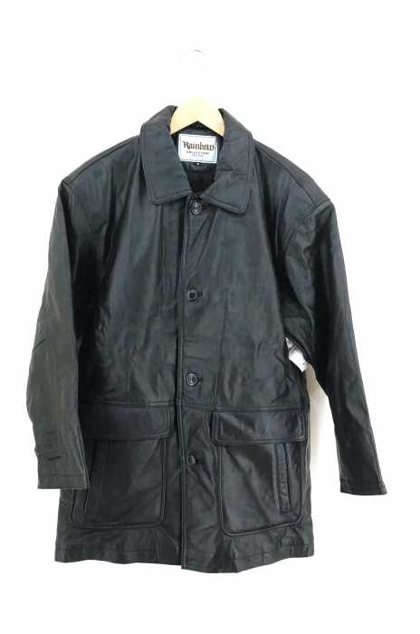 USED古着  （ユーズドフルギ） Rainbaw COLLECTION カウレザーボタンジャケット メンズ アウター