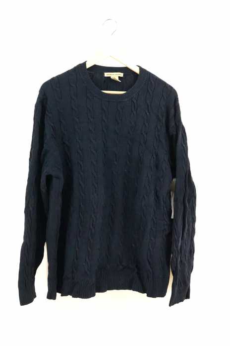 USED古着  （ユーズドフルギ） ANGELO GIANNI ケーブルコットンニット メンズ トップス