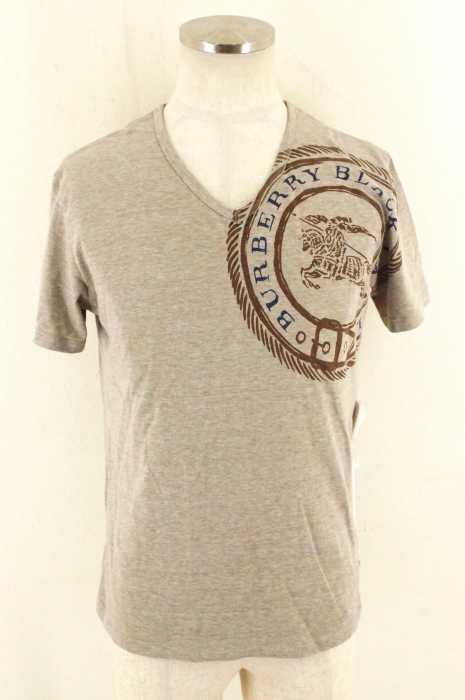 BURBERRY BLACK LABEL （バーバリーブラックレーベル） VネックプリントTシャツ メンズ トップス