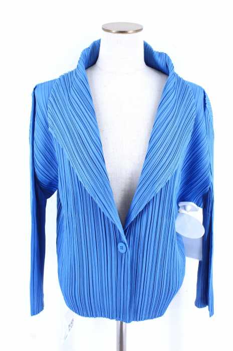 PLEATS PLEASE ISSEY MIYAKE (プリーツプリーズイッセイミヤケ) 2016 プリーツ立て衿長袖ジャケット レディース トップス