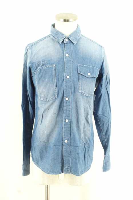 STUSSY (ステューシー) 加工シャンブレーシャツ メンズ トップス