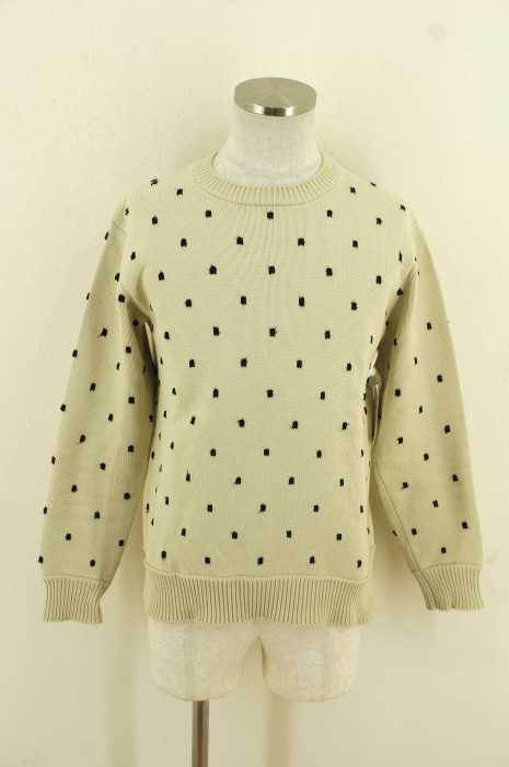 ALLEGE （アレッジ） 15SS　ドット柄リネン混ニットトップス メンズ トップス