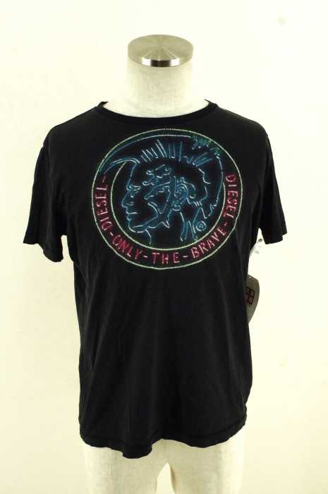 DIESEL (ディーゼル) コットンクルーネックTシャツ メンズ トップス