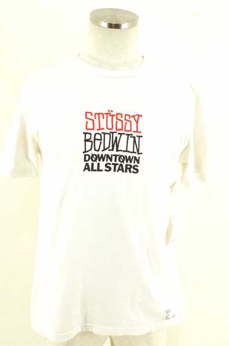 STUSSY×BEDWIN （ステューシー×ベドウィン） ロゴプリントTシャツ メンズ トップス