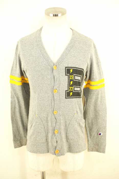 Champion （チャンピオン） スウェット地レタードカーディガン メンズ トップス