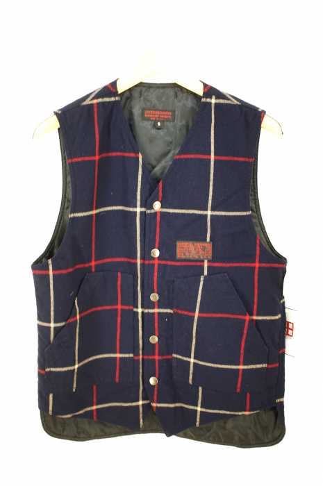 Engineered Garments (エンジニアードガーメンツ) ウール地チェック柄ベスト メンズ トップス