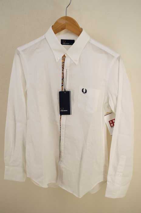 FRED PERRY（フレッドペリー） Liber ty Printed End on End Shirt 花柄切替長袖シャツ メンズ トップス