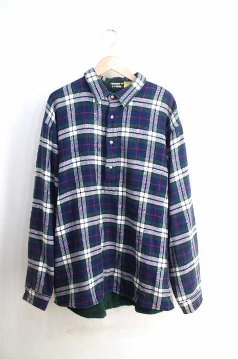 L.L.Bean （エルエルビーン） 80~90S チェック柄プルオーバーネルシャツジャケット メンズ アウター