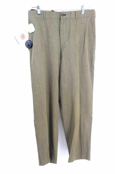 COMME des GARCONS HOMME PLUS （コムデギャルソンオムプリュス） 90s AD1998 99SS Secret Treasure期 製品染加工 裏フリル装飾ワイドスラックス メンズ パンツ