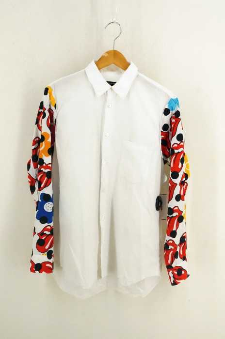 COMME des GARCONS HOMME PLUS （コムデギャルソンオムプリュス） AD2005 06SS ROLLING STONES 袖プリント長袖シャツ メンズ トップス