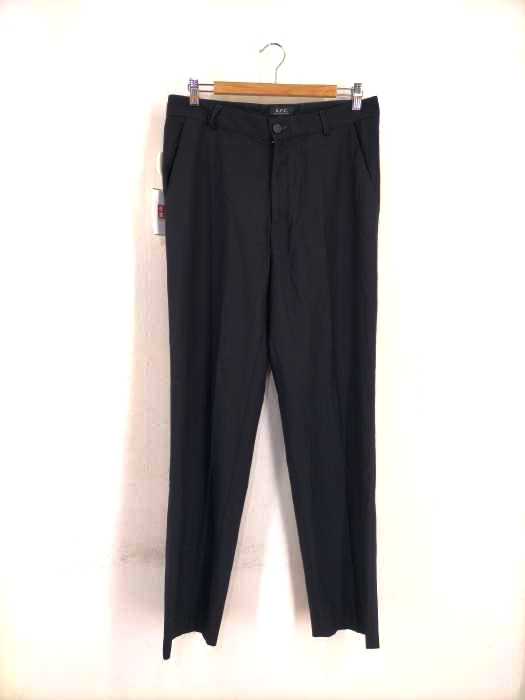 A.P.C.(アーペーセー) 90s ririジップ カシミヤ混ウールスラックス メンズ パンツ