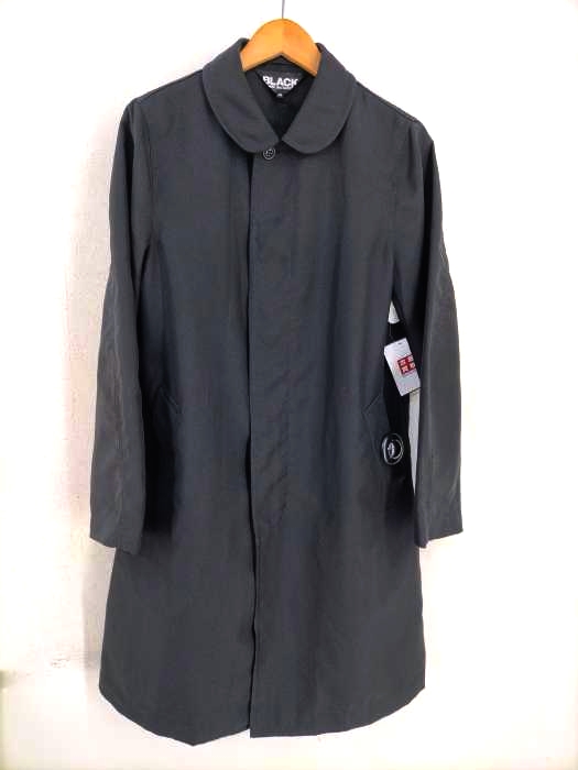 BLACK COMME des GARCONS(ブラックコムデギャルソン) AD2011 11AW 丸襟エステルステンカラーコート レディース アウター