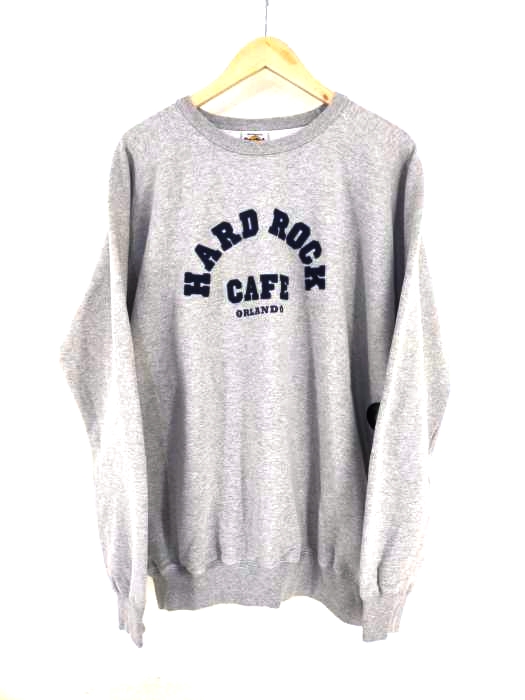 Hard Rock Cafe（ハードロックカフェ） 刺繍入り裏起毛スウェット メンズ トップス