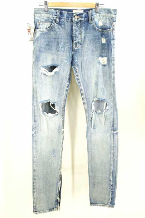 FEAR OF GOD (フィアオブゴッド) 4th FOURTH Collection 裾ZIPダメージデニムパンツ メンズ パンツ