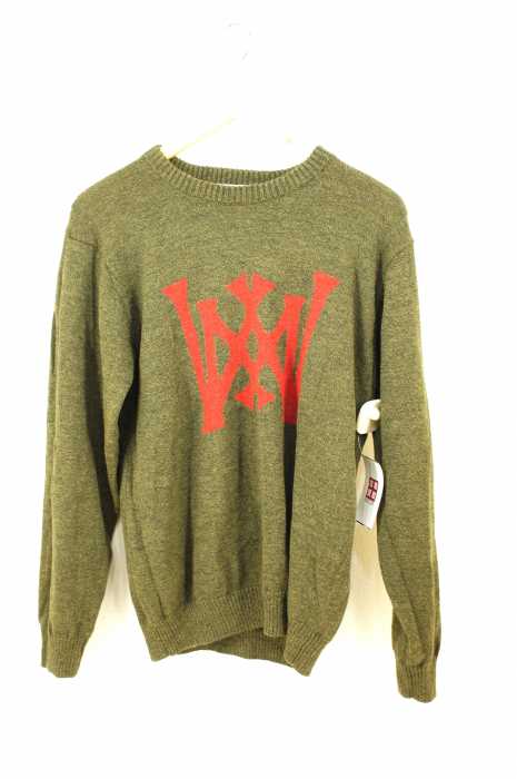 WHITE MOUNTAINEERING (ホワイトマウンテニアリング) Intarsia Logo Sweater ロゴセーター メンズ トップス