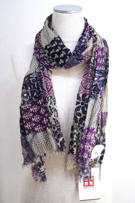 Needles (ニードルス) 総柄パッチワークストール Batik Stole メンズ ファッション雑貨