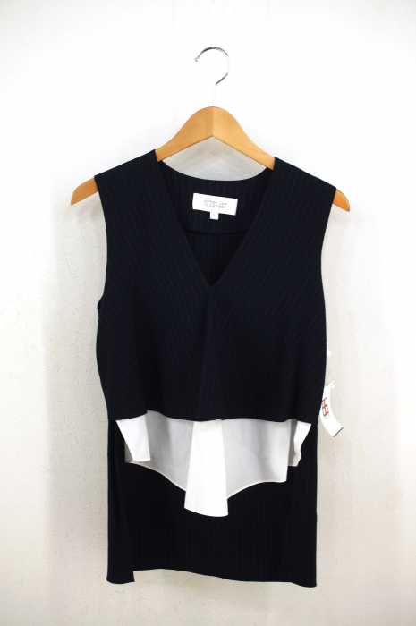 derek lam 10 crosby （デレクラムテンロスビー） ストライプ柄 レイヤードブラウス レディース トップス
