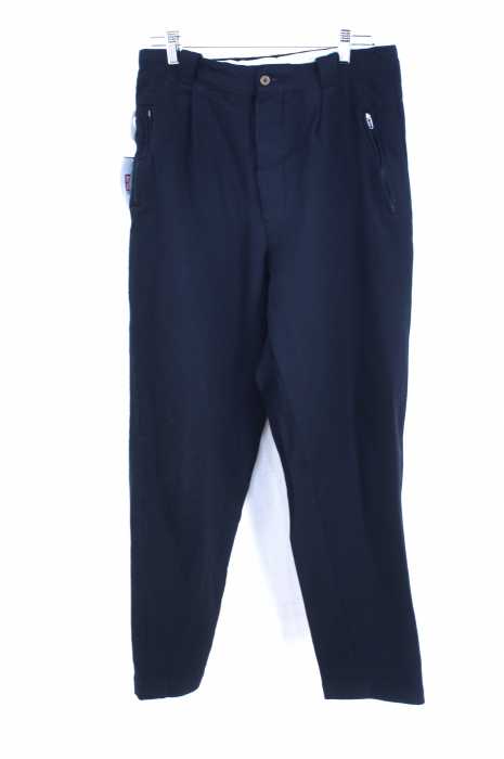 COMME des GARCONS HOMME PLUS （コムデギャルソンオムプリュス） AD2005 05AW Sports Tailoring期 製品染加工 ジップポケットデザインエステルスラックス メンズ パンツ