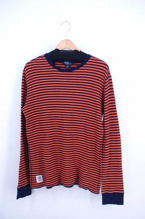 Polo by RALPH LAUREN （ポロバイラルフローレン） ボーダー柄サーマルニットカットソー メンズ トップス