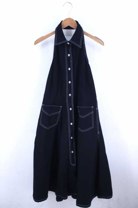 LAUREN JEANS RALPH LAUREN(ローレンジーンズ ラルフローレン) フレアノースリーブデニムシャツワンピース レディース ワンピース
