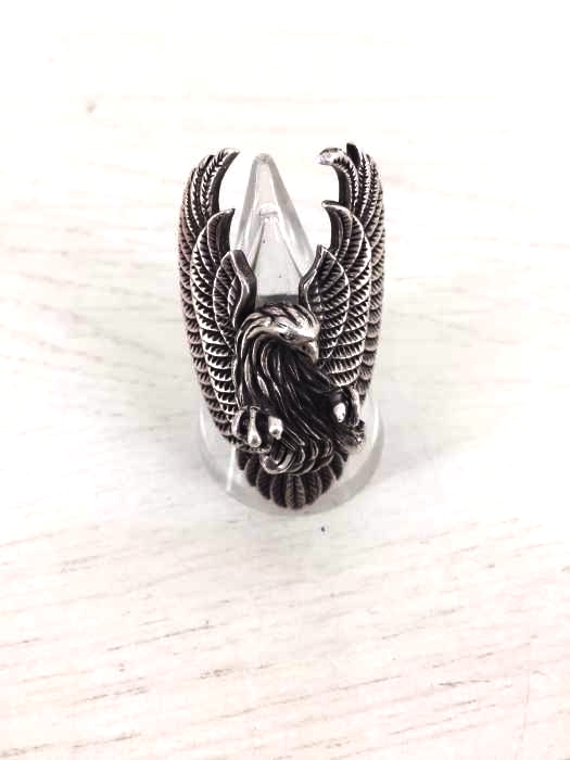 USED古着（ユーズドフルギ） イーグルモチーフ シルバーリング メンズ  