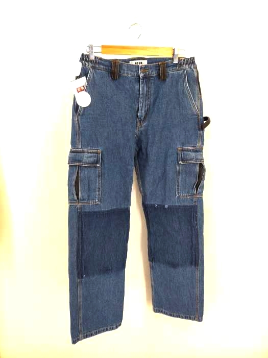 MSGM（エムエスジーエム） 切替 デニムカーゴパンツ メンズ パンツ
