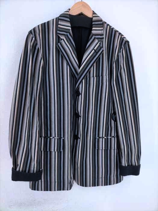 ISSEY MIYAKE ストライプ テーラードジャケット ISSEY MIYAKE MEN（イッセイミヤケメン） 12AW ストライプ柄
