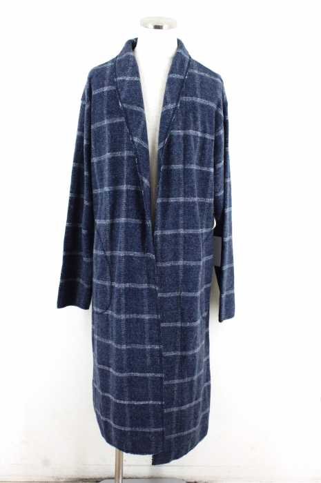 BONDS&PEACE (ボンズアンドピース) 15AW シルク混チェック柄ガウン メンズ アウター
