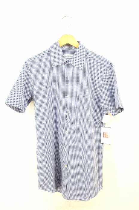 UNITED ARROWS green label relaxing （ユナイテッドアローズグリーンレーベルリラクシング） SLIM E/I CMAX GGM SBD 半袖ギンガムチェックBDシャツ メンズ トップス