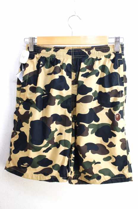 A BATHING APE（アベイシングエイプ） 1ST CAMO BEACH PANTS カモ柄ショーツ メンズ パンツ