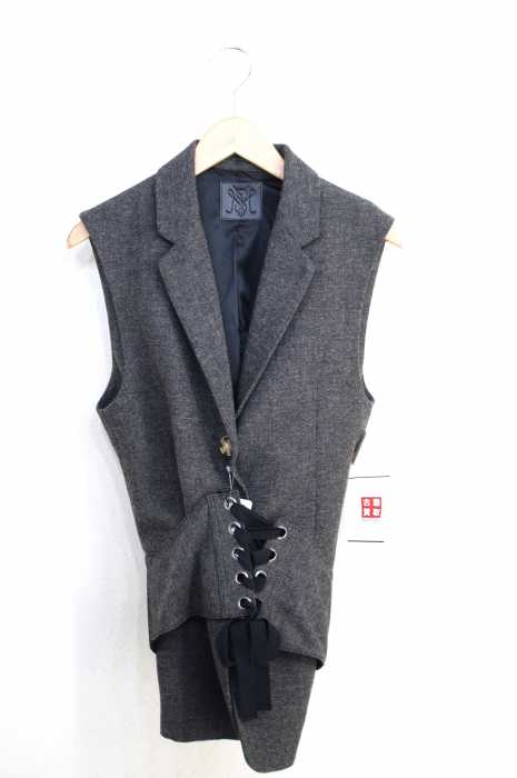 moussy (マウジー) PLAID CHECK SLEEVELESS JACKET レディース アウター