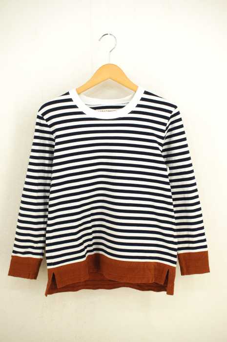 Curly カーリー 異素材切替バスクシャツ レディース トップス ブランド古着買取販売バズストア