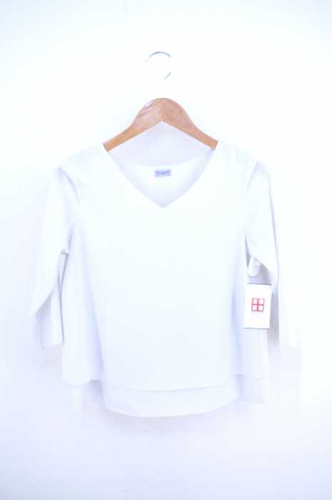 LES MUES(レミュー) 19SS Vネックレイヤー 七分袖カットソー レディース トップス